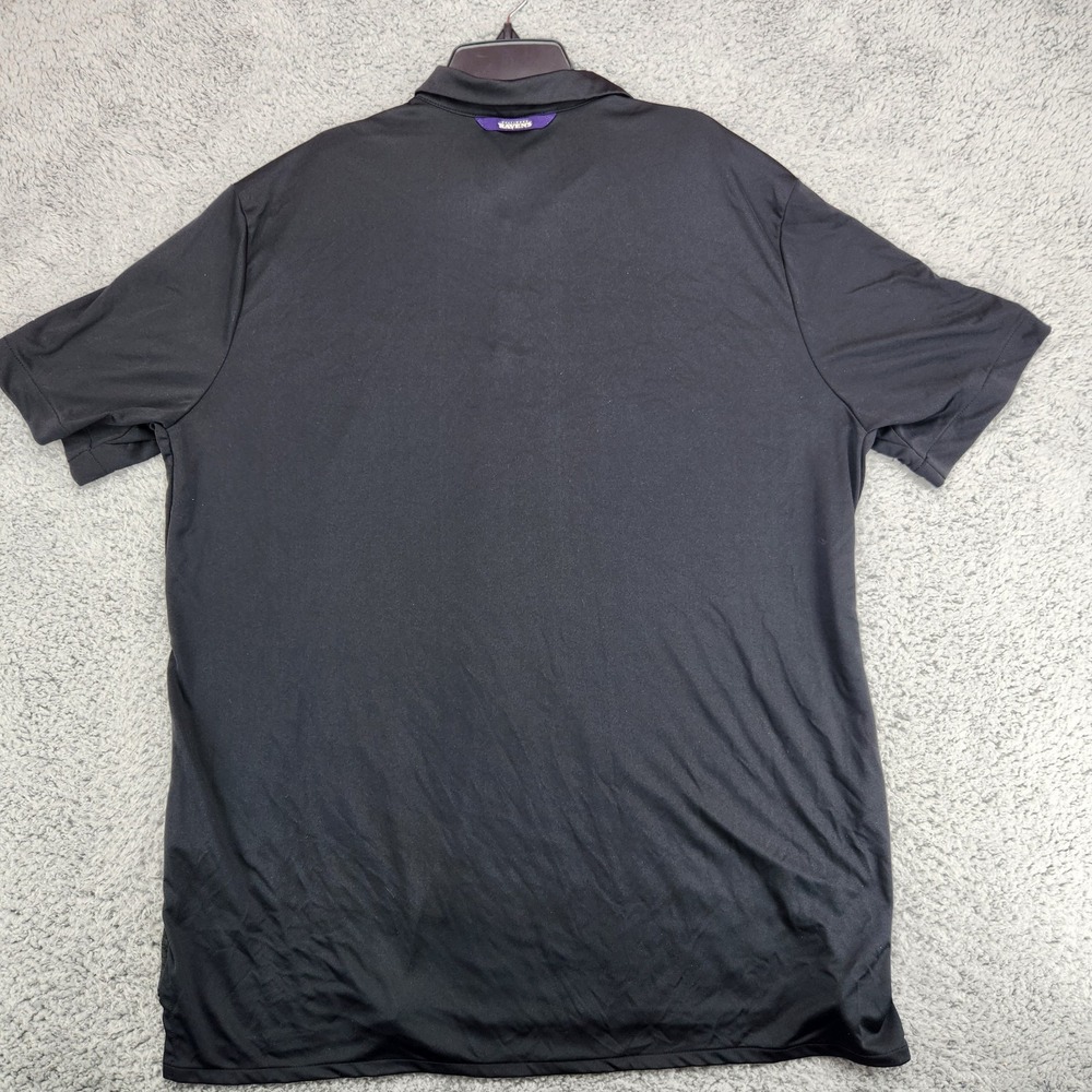 Baltimore Ravens Nike Dri-Fit NFL Onfield Apparel Polo Shirt Mens Size XL Black - Picture 3 of 8